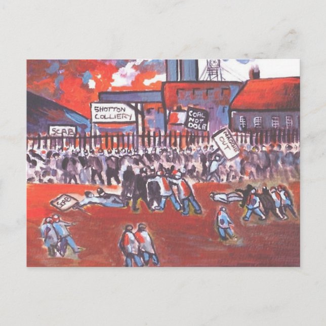 POSTAL MINEROS DE CARBÓN HUELGAN CIRCA 1984 (Anverso)