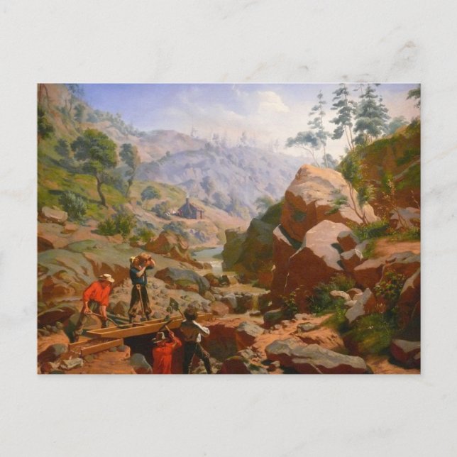 Postal Mineros en las Sierras - 1851/1852 (Anverso)
