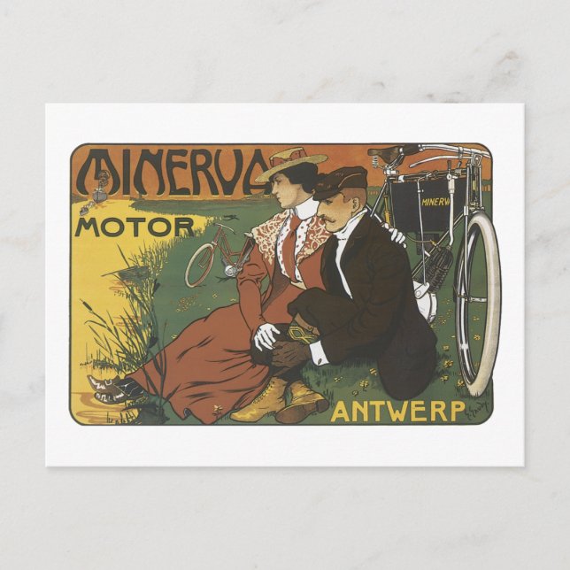 Postal Minerva Motor, Amberes (Anverso)