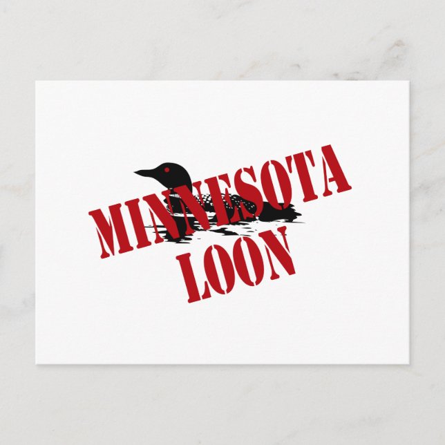 Postal Minesota Loon (Anverso)