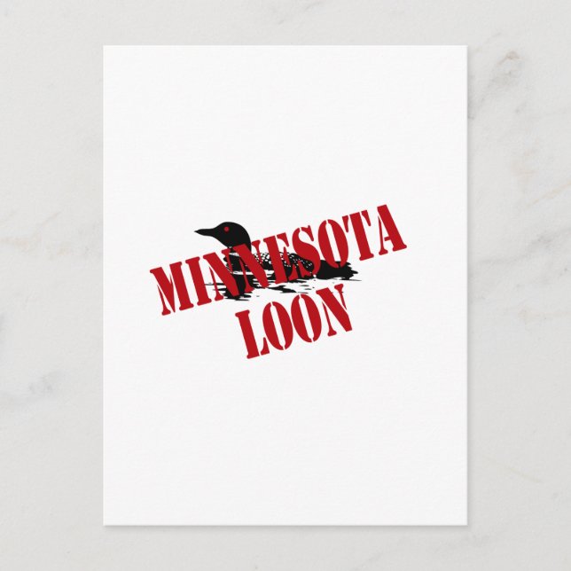 Postal Minesota Loon (Anverso)