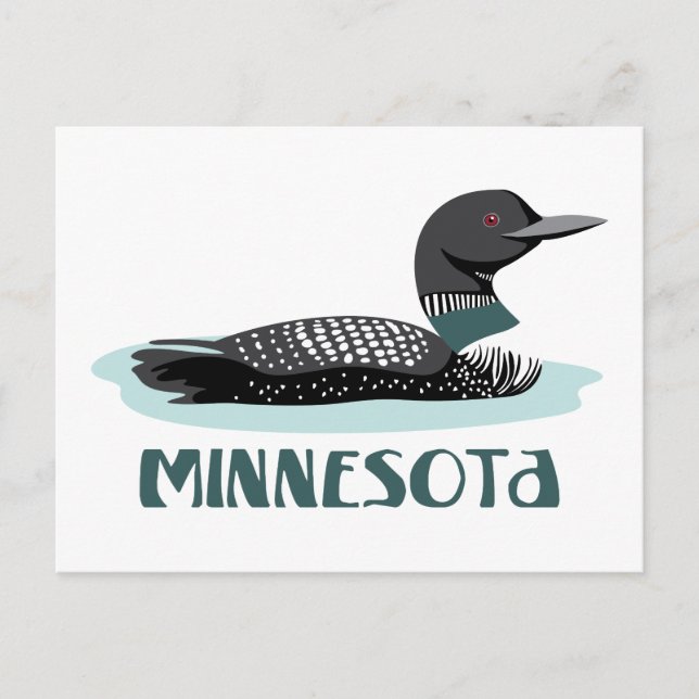 Postal Minesota Loon (Anverso)