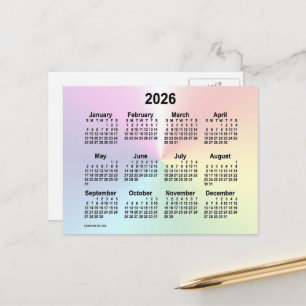 Postal Mini Calendario Nube Arciris 2026 de Janz