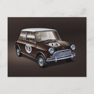 Postal Mini Cooper S brown