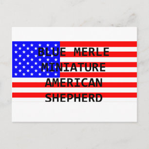 Postal mini nombre australiano en bandera azul