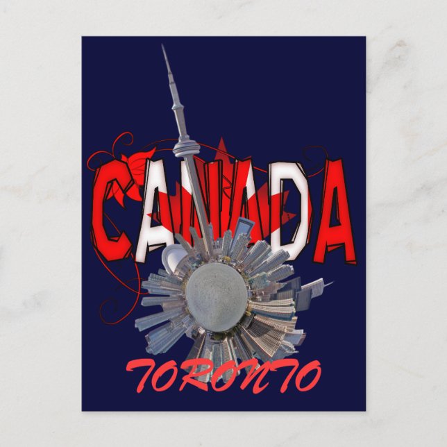 Postal mini planeta de toronto (Anverso)