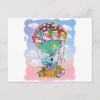 Postal Mini ratones y globo grande