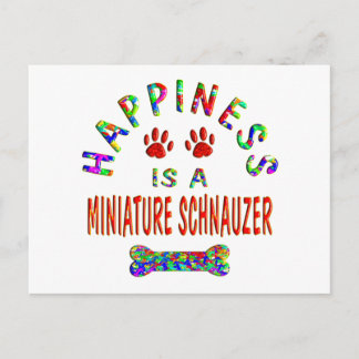 Postal Mini Schnauzer Happiness