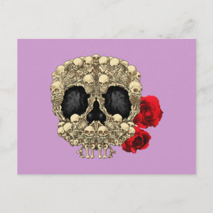 Postal Mini Skeletons Sugar Skull