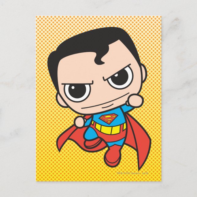 Postal Mini Superman Flying (Anverso)