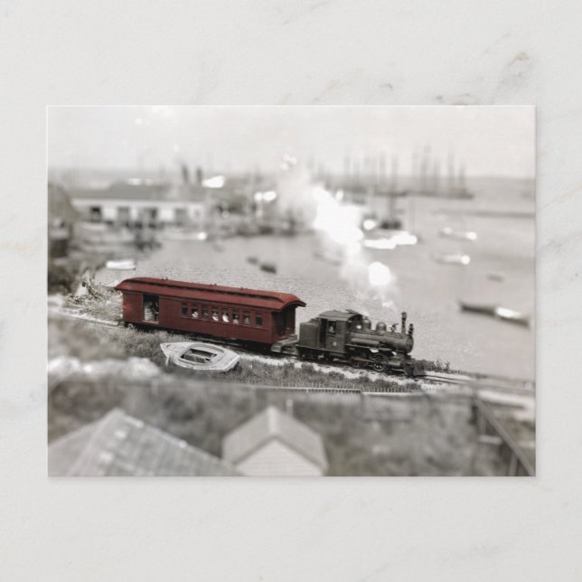 Postal Miniatura de Ferrocarril de Nantucket (Anverso)