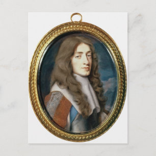 Postal Miniatura de James II como el Duque de York, 1661