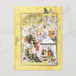 Postal Miniatura persa: Khusraw Parviz y Shirin