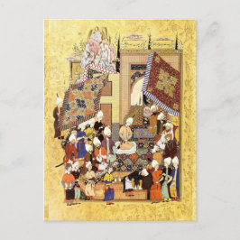 Postal Miniatura persa: Yusuf y el Boda de Zulaykha