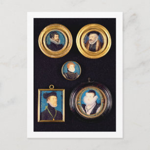 Postal Miniaturas del padre y la madre de Hilliard, yo mi