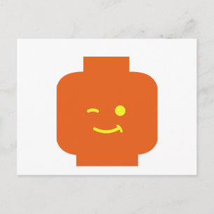 Postal Minifig Winking Head por Personalizar My Minifig