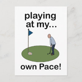 Postal Minigolf Jugando Al Golf A Mi Propio Ritmo Golfist