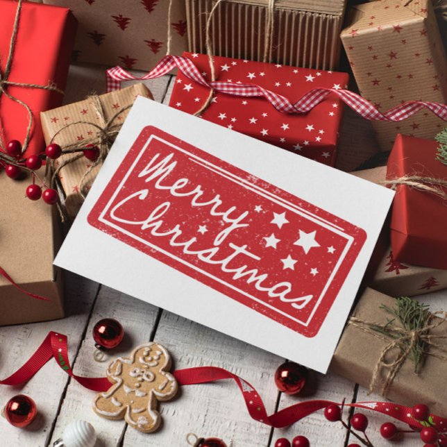 Postal Mínima Navidad moderna y feliz (Subido por el creador)