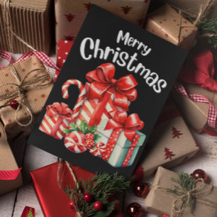 Postal Mínima Navidad moderna y feliz