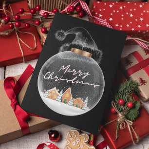 Postal Mínima Navidad moderna y feliz