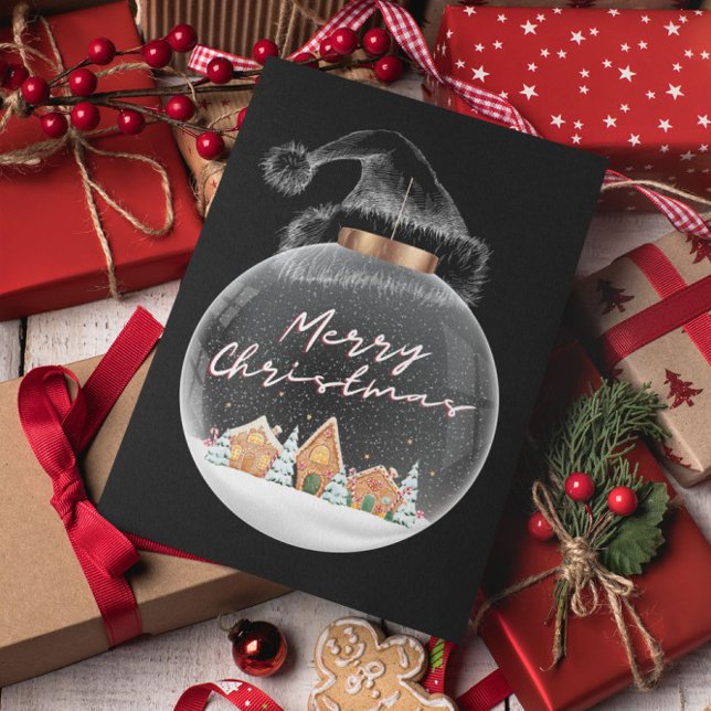 Postal Mínima Navidad moderna y feliz (Subido por el creador)