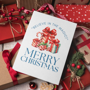 Postal Mínima Navidad moderna y feliz