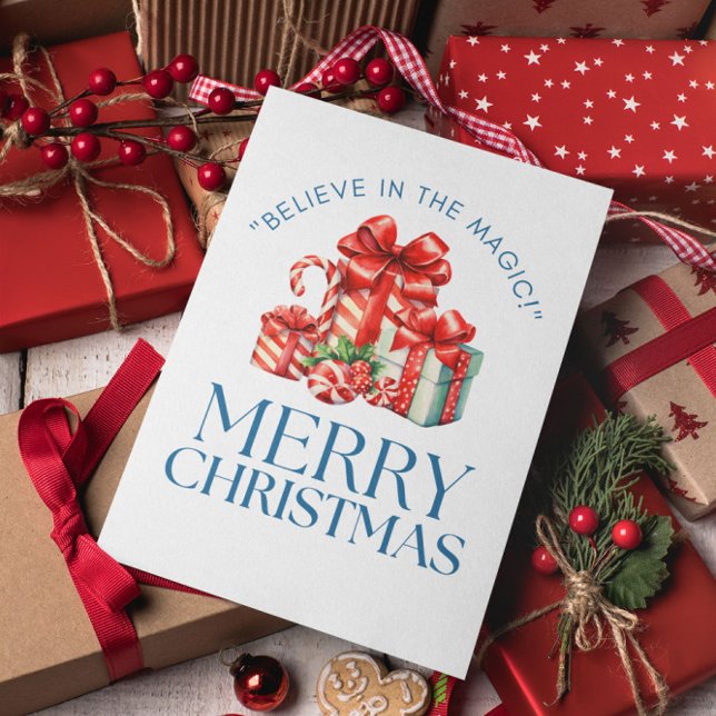 Postal Mínima Navidad moderna y feliz (Subido por el creador)