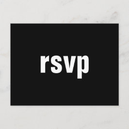 Postal mínima "rsvp"