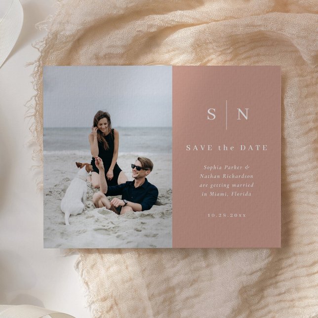 Postal Minimal and Chic | Photo Wedding Save the Date (Subido por el creador)