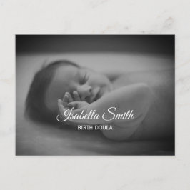 Postal Minimal Birth Doula Newborn Care Design