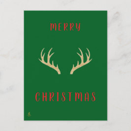 Postal Minimal Christmas Line Art Tree | KaliraArts