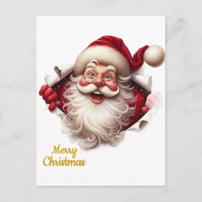 Postal Minimal Christmas Postcard | Line Art Tree | Kalir (Anverso)