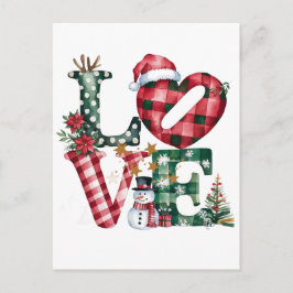 Postal Minimal Golden Christmas Tree Card | Elegant Holid