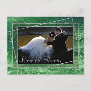 Postal Minimalismo brillante   Neo Mint Green Photo