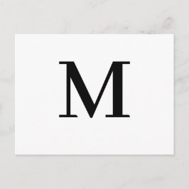 Postal Minimalist Modern Initial Letter Design