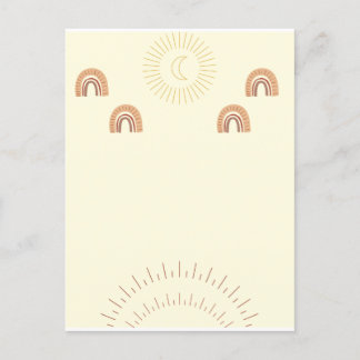 Postal minimalista Boho