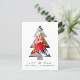 Postal minimalista de Navidades fotográficos con c