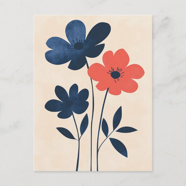 Postal Minimalista escandinavo #161 (Anverso)