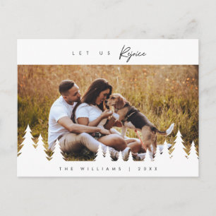 Postal Minimalista moderno, Alegrémonos, Foto familiar