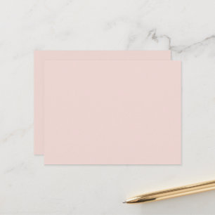 Postal Minimalista rosa sonrosado sólido simple elegante