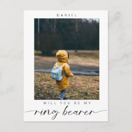 Postal Minimalista ¿Serás mi Moda de fotos de portador de