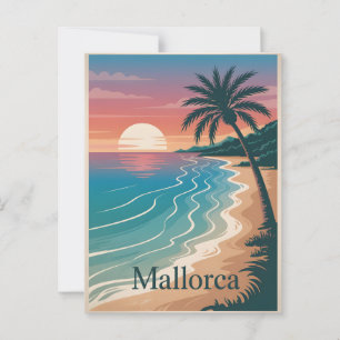 Postal Mínimo vintage de Mallorca