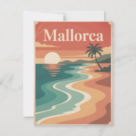 Postal Mínimo vintage de Mallorca