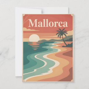 Postal Mínimo vintage de Mallorca