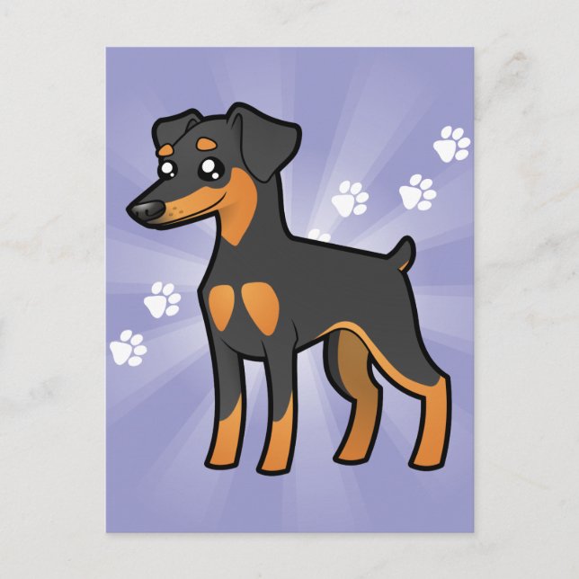Postal Ministra personalizado Pinscher / Manchester Terri (Anverso)