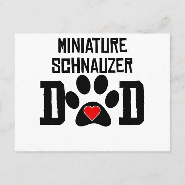 Postal Ministra Schnauzer Dad (Anverso)