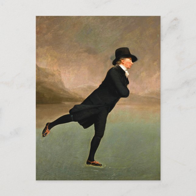 Postal Ministro de Patinaje, por Henry Raeburn (c. 1790) (Anverso)