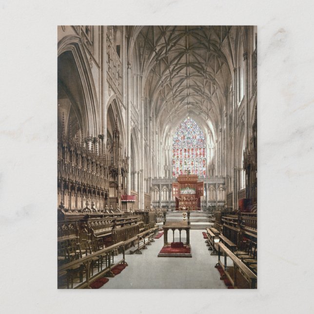 Postal Ministro de York, Inglaterra (1900) (Anverso)