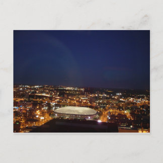 Postal Minneapolis Minnesota HHH Metrodome Night Skyline