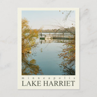Postal Minneapolis Minnesota | Lago Harriet | Película de